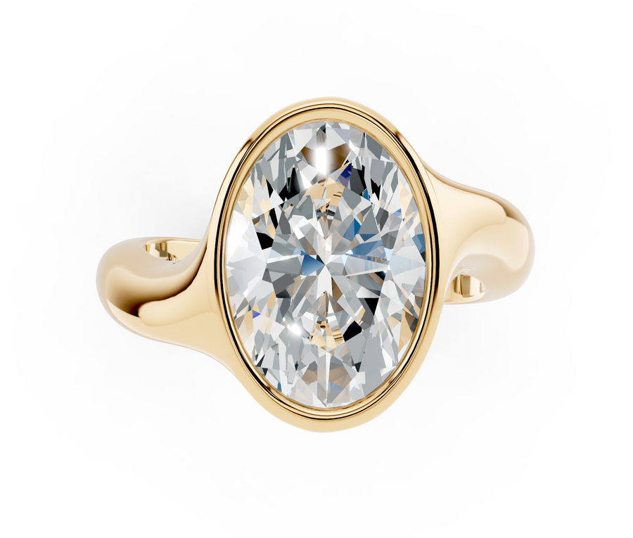 Oval Signet Bespoke Engagement Ring